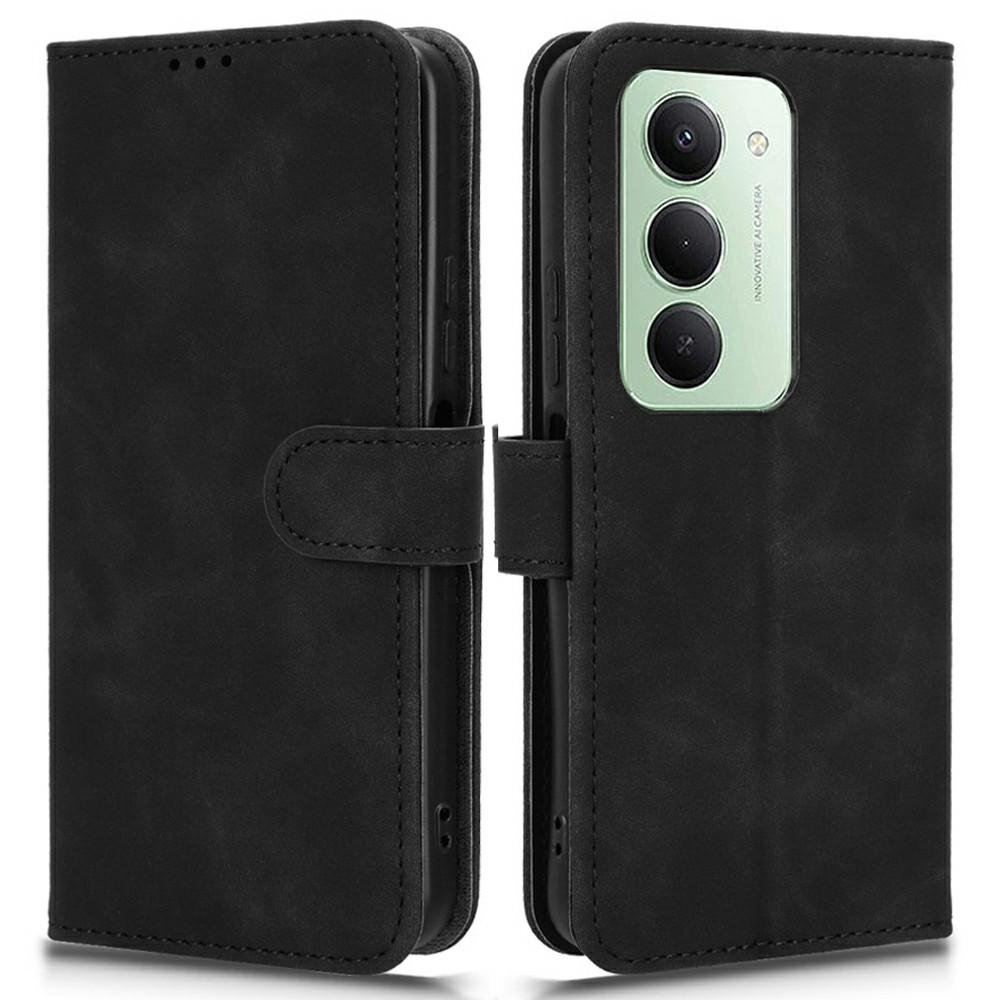 Dla Xiaomi Redmi 15 4G (UE) (171mm) Skórzane etui przyjemne w dotyku odporne na upadki portfel etui na telefon z klapką