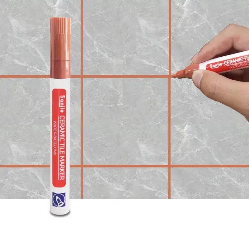 12 Farben Weiß Wasserdichter Fliesenmarker Fugenstift Wandnahtstift Für Fliesen Boden Badezimmer Dekontamination Fugenreparatur Werkzeuge
