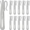 Plastic Plastic Curtain Hooks 85mm Pinch Pleated Curtain Drapery Pin Hook  For Window Curtain