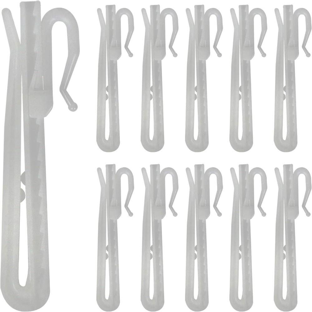 Plastic Plastic Curtain Hooks 85mm Pinch Pleated Curtain Drapery Pin Hook  For Window Curtain