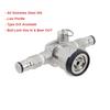 Low Profile Keg Coupler with Ball Lock Gas Beer Post All Stainless Steel 304 Homebrew Kegerator Space Saving Keg Valve
