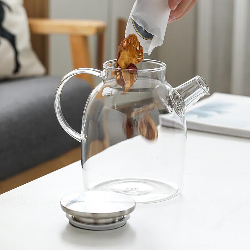 Glass Wellness Kettle with Stainless Steel Lid