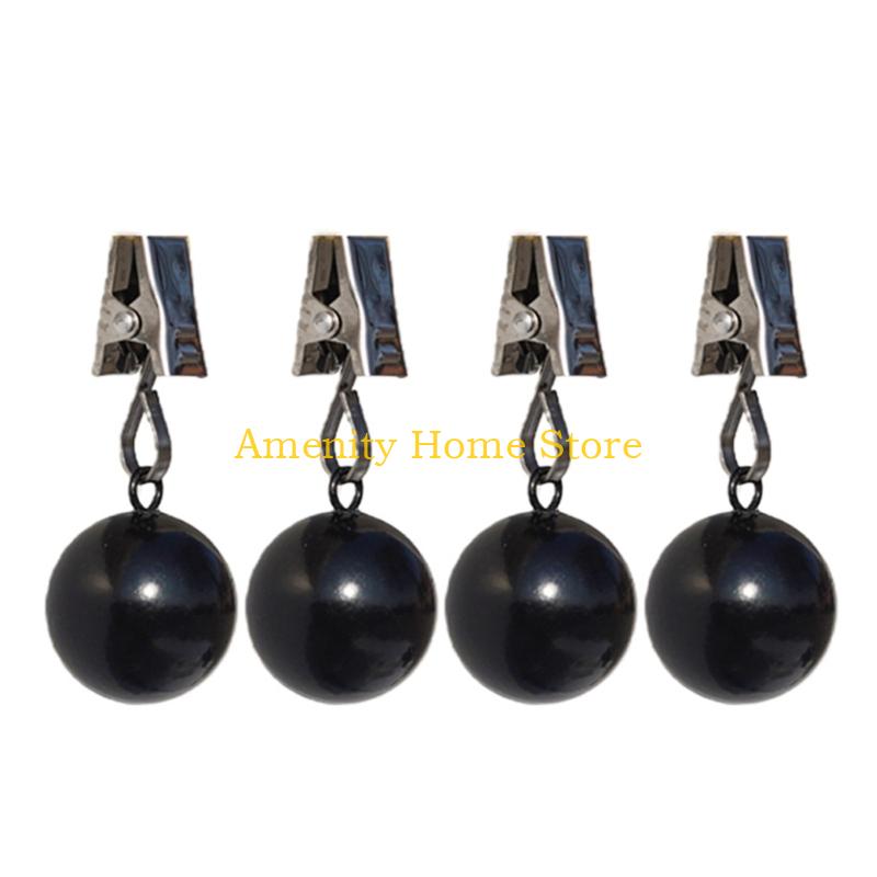 

F26C 4/8Pcs Outdoor Curtain Weights,Heavy Duty Drapery Weights Curtain Weight Ball