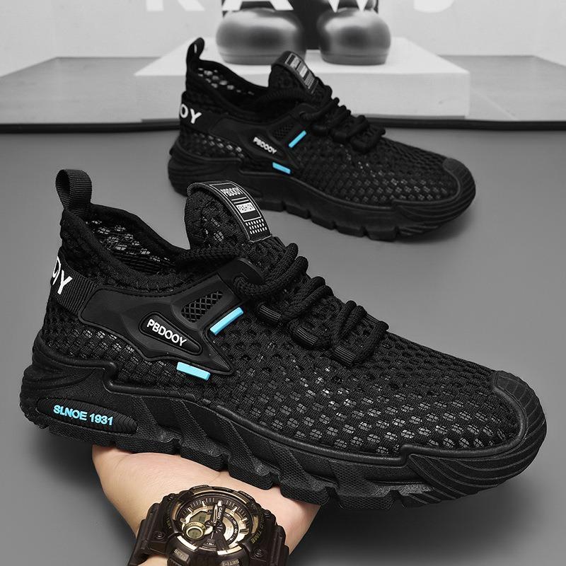 

Coconut men s shoes summer breathable fly-woven mesh shoes men s outdoor sports shoes soft-soled quick-drying running casual shoes 44