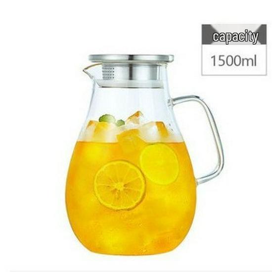 Large Capacity Glass Carafe Set for Hot & Cold Beverages