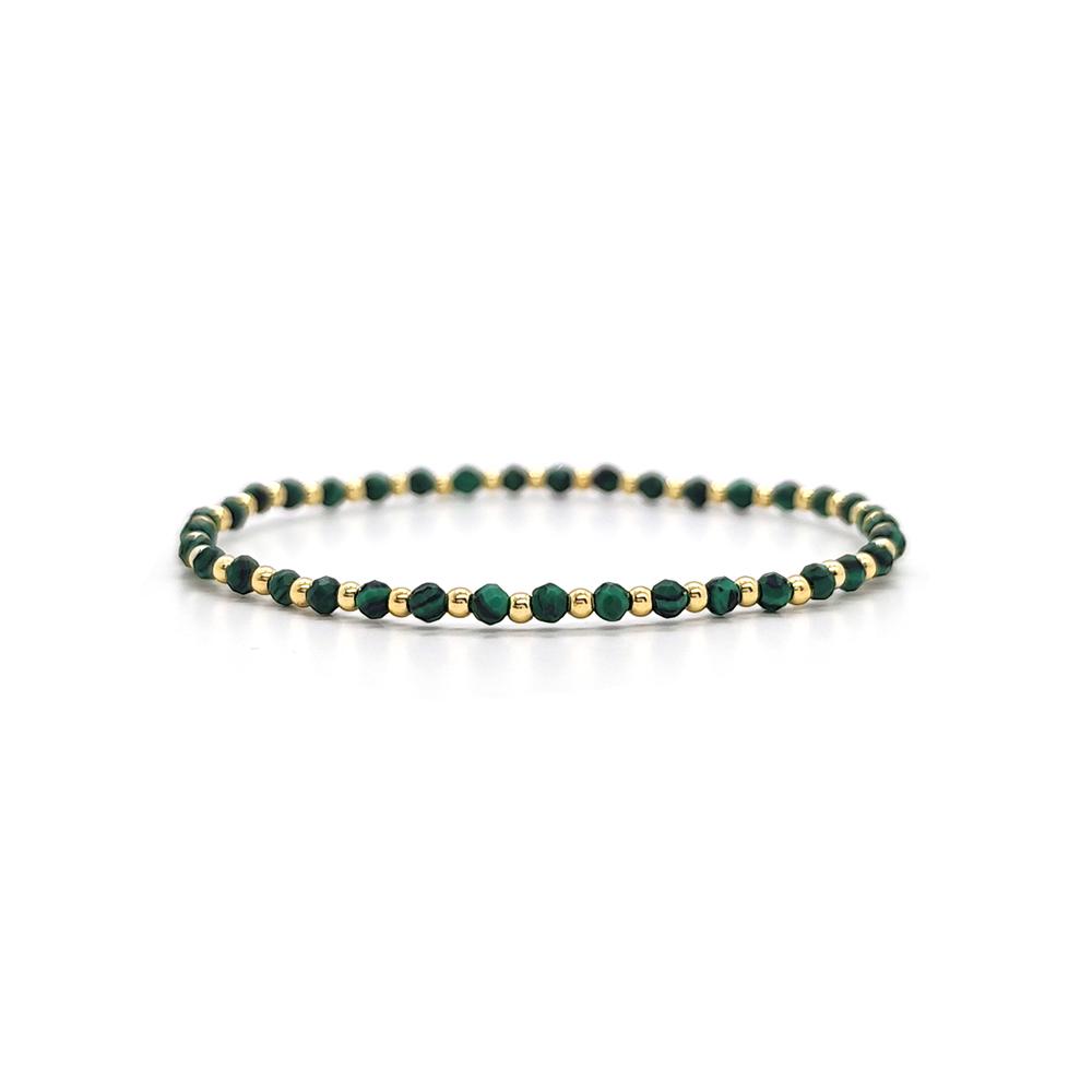 Vlen Boho Beaded Bracelet for Women Colorful Natural Stone Stretch Bracelets Trendy Fashion Dainty Jewelry Summer Beach Vacation