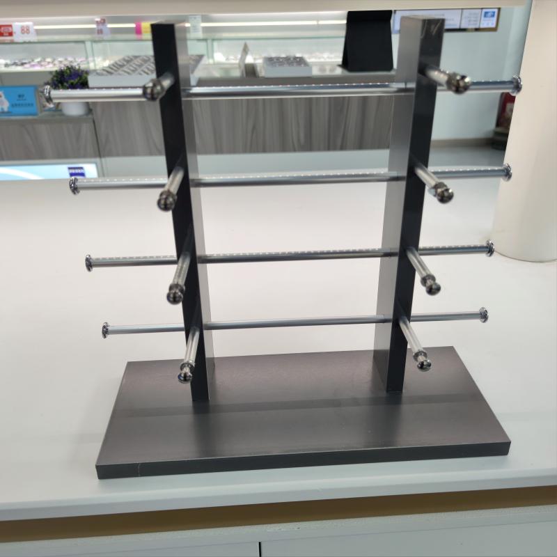 Wooden Double-Row Sunglasses Display Stand for Wayfarer Glasses