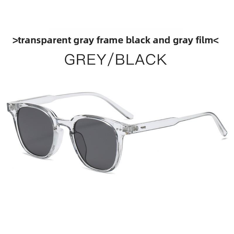 

Gm Retro Square Sunglasses With Uv400 Protection For Fashion Street Style And Outdoor Activities Clear Gray