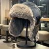 Removable Mask Riding Plush Hat Windproof Lei Feng Hat Simple Warm Ski Hat  Hiking