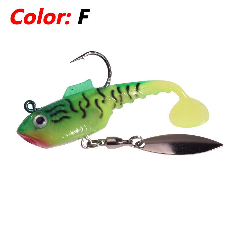 

Вращающаяся блестка, мягкая приманка с защитой от зацепов: Реалистичные прыжки для трансграничной рыбалки. 6.5 cm / 11 g