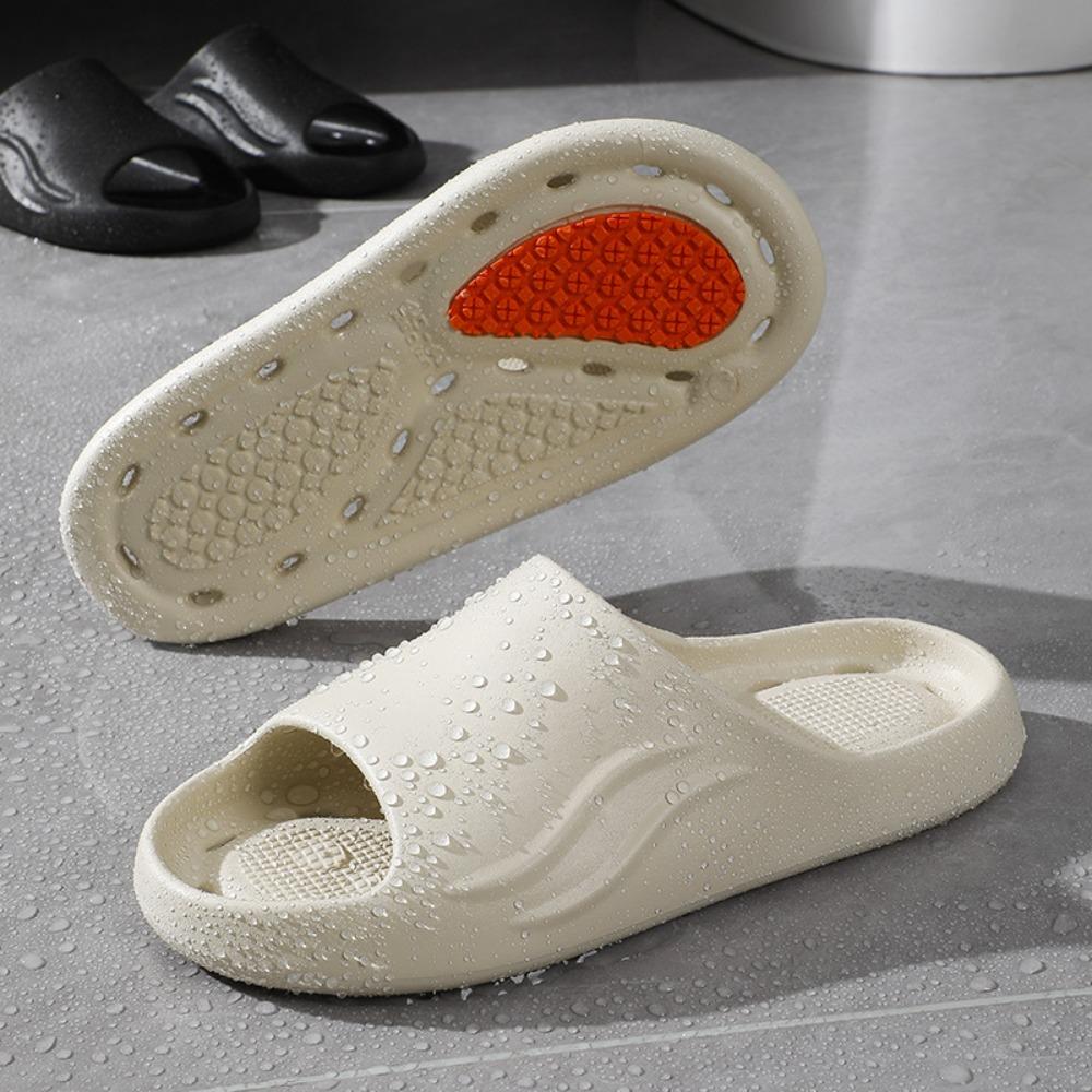 Anti Slip Water Leakage Slippers for Men's Indoor Home, Home Hotel Hollow Bathroom Slippers, Shower Slippers