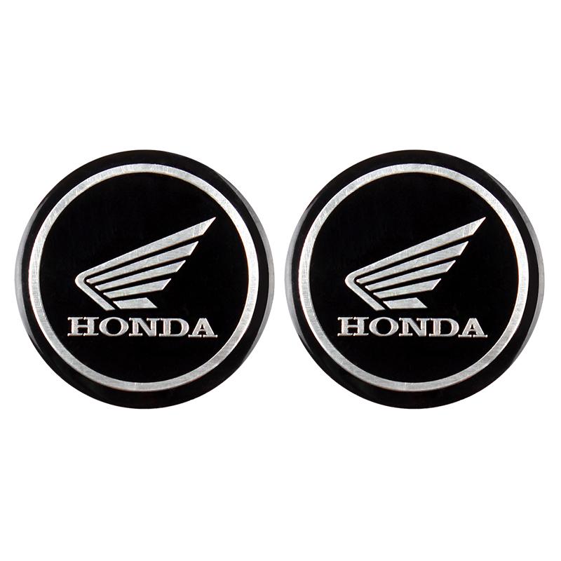 2pcs 3D Motorcycle Modified Car Sticker Metal Aluminum Round Decal Motorcycle Stickers For Honda CRF CB CR XR CRM CBR