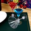 Luxshiny Plastic Cocktail Glasses, Set of 20, 5.07 oz, Clear, Short Type, Stable Design, Disposable Party Cups, Suitable for Wine, Table Decoration