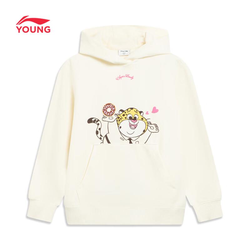 LI-NING Kids' Girls' Disney Collaboration Round Neck Pullover Top