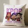 Kpop Anime 45X45cm Sofa Pillowcase Demon Hunters Cushion Cover Decor