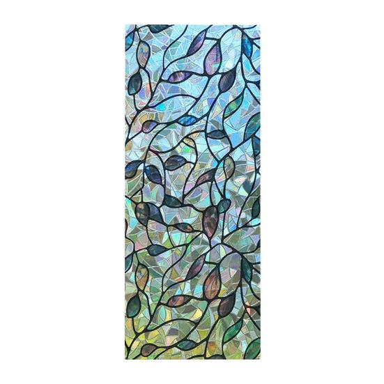 Folia Prywatnościowa na Okno 3D Dekoracyjna Matowa Statyczna Adhezja Usuwalna Wielokrotnego Użytku Dom Biuro Łazienka Blokująca Promieniowanie UV Naklejka na Szkło Pokrycie