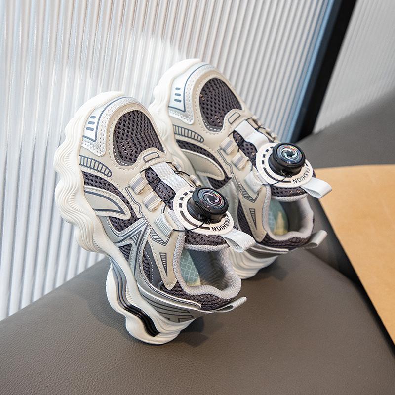 Children's sports shoes men's shoes 2025 spring new middle-aged and older children's mesh casual shoes running shoes girls' dad shoes