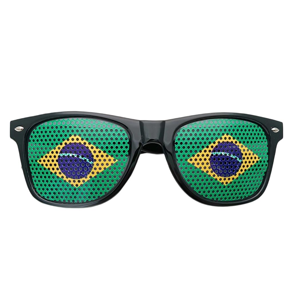 Multicolored Flag Sticker Sunglasses