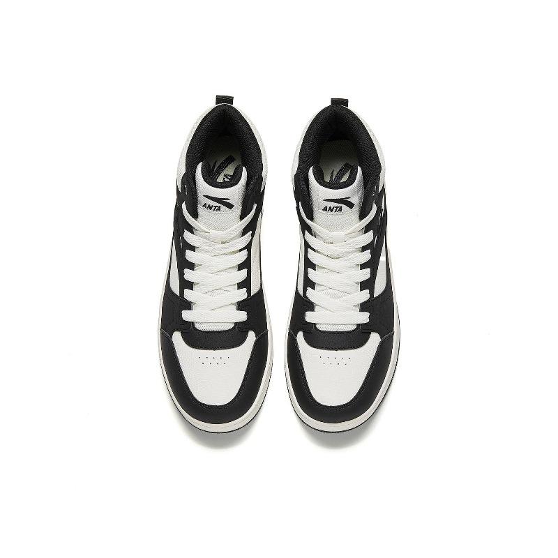 Anta Original High Top Sneakers Mens Black White 912548083-4