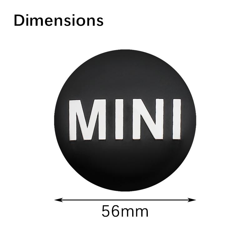 4Pcs 56mm Car Wheel Center Hub Cap Badge Logo Sticker For Mini Cooper One S JCW R55 R56 F55 F56 R57 R58 R60 Countryman Accessory