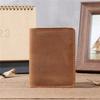 Original Real Leather Mini Card Holder Crazy Horse Leather Driver's License Holder Retro Brown & Coffee Minimalist Card Bag 4 Slots