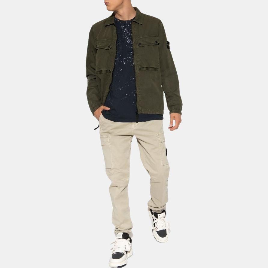 STONE ISLAND Overshirt 'Olive' Men's 7915102WN-V0158