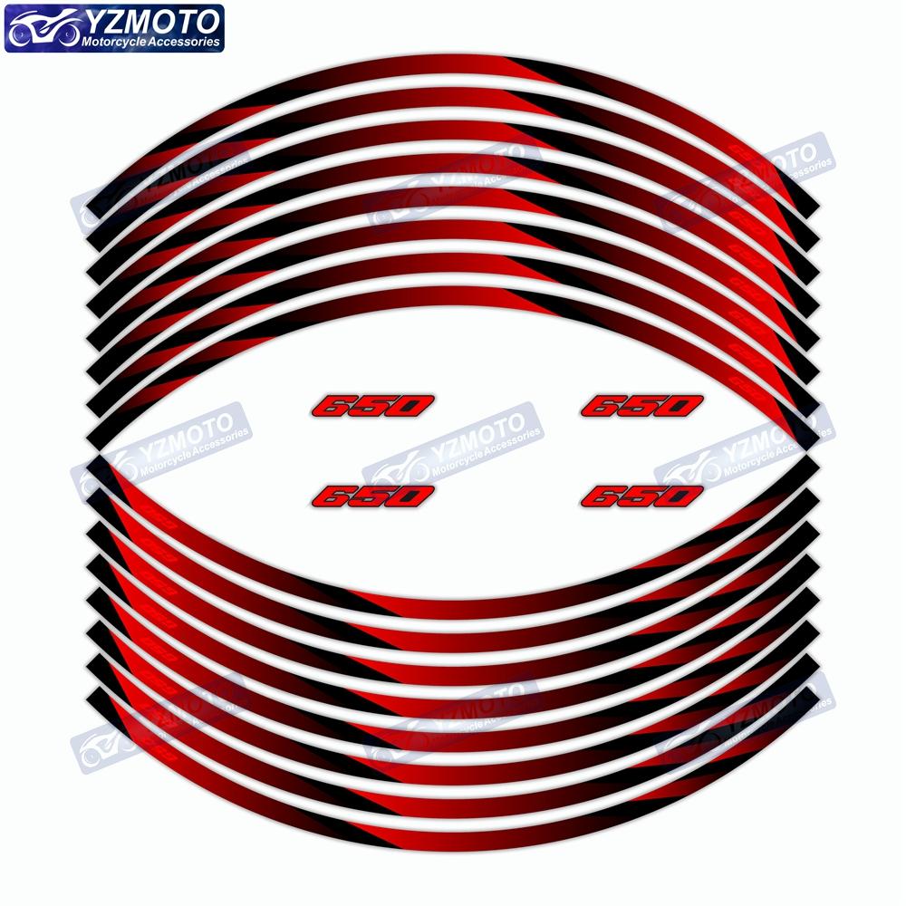 For Kawasaki Ninja650 Ninja 650 Motorcycle 17 Inch Front And Rear Wheel Hub Sticker Decal Waterproof Reflective Rim Stickers