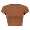 Y2K Women's Summer Solid Color Short T-shirt