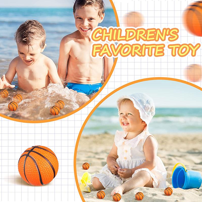 6/12/24Pcs Mini Basketball Party Favors Squishy Mini Stress Ball Basketball Sports Bouncy Stress Balls School Reward Fidget Toys