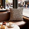 Leopard print pattern Cushion Cover Set of  Short Plush Pillow Covers for Sofa Soft  Cushion Case