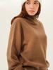 ACUD Raccoon Turtle Neck Knit _Brown