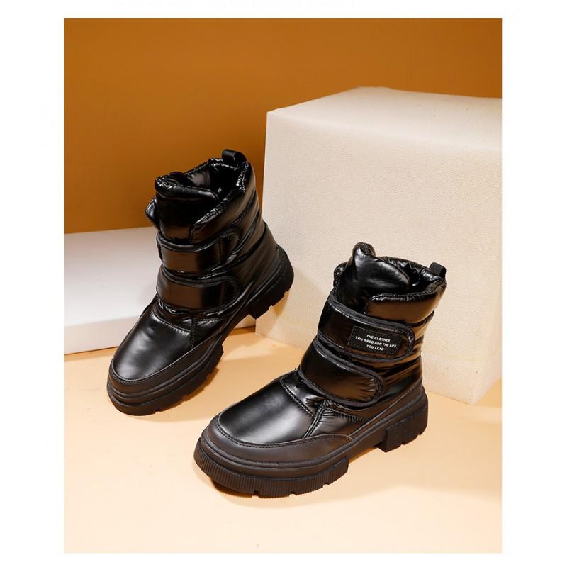 Womens Winter Snow Boots With Wool-Lined Thick Sole Waterproof Anti-Slip Casual Mid-Calf