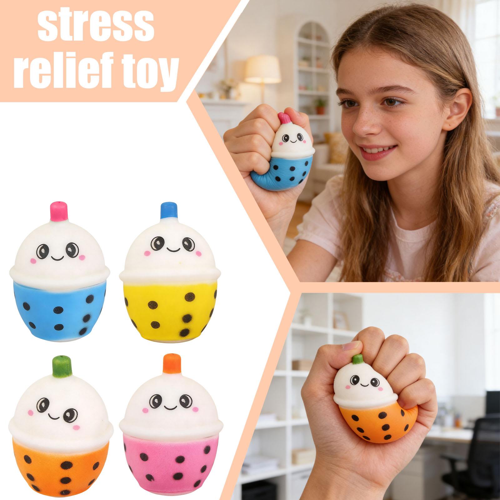 

Four Soft, Slow- Toys, Adult Stress-relieving Balls, Ultra-soft Slow- Finger Toys, Stress Relief, Desktop Accessories. One Size