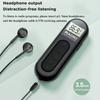 Mini Clip FM Radio Pocket Rechargeable Stereo Radio with LCD Display Wired 3.5mm Headphones For Meetings Tours Running
