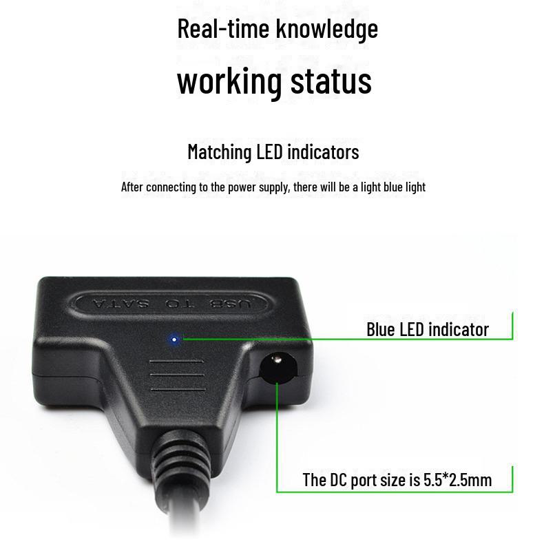 USB 3.0 to SATA Adapter Cable for 2.5/3.5 inch HDD/SSD