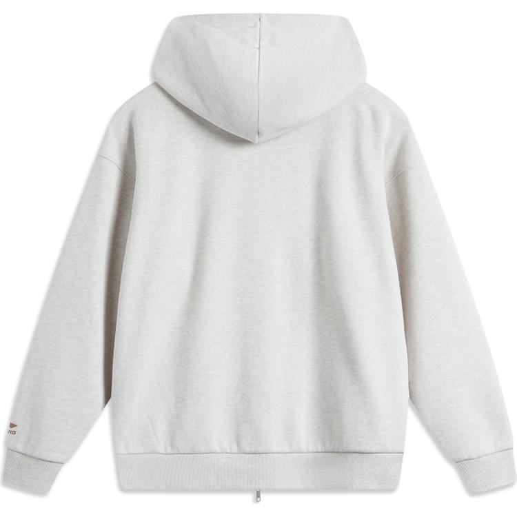 Li-Ning Weekend Youth Infrared Warmth Anti-Static Anti-Bacterial Versatile Casual Fleece Comfortable Hoodie Unisex hoodies AWDUA11-2