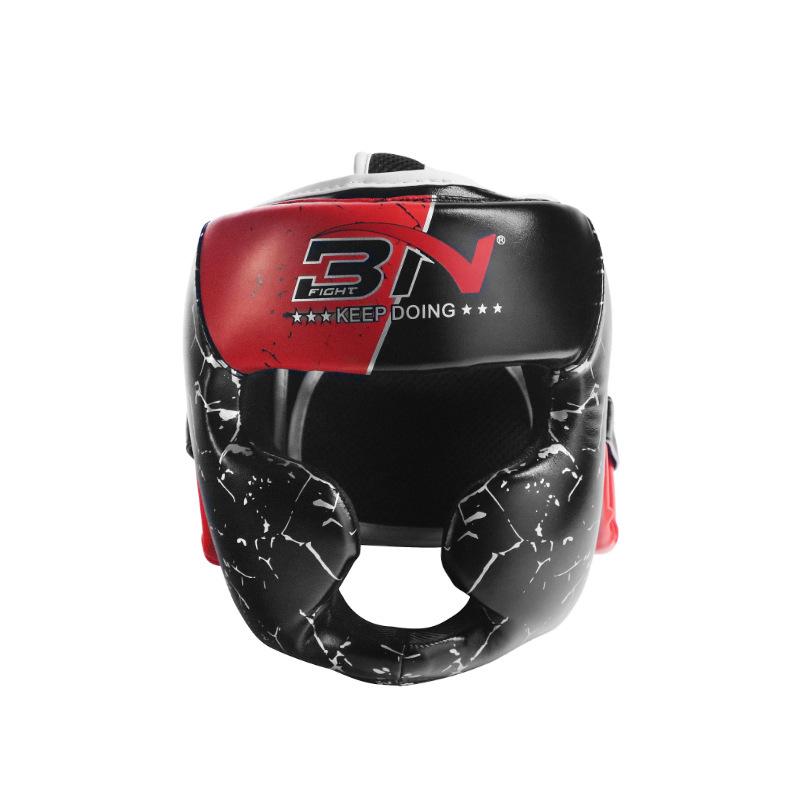BN Boxing Helmet+Head Cover+Full Head Protection Sanda Head Cover Thai Boxing Children's Training Protector