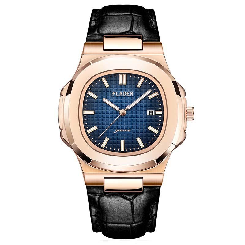 Classic Men's High-end Fashion Business Stainless Steel Waterproof Quartz Watch