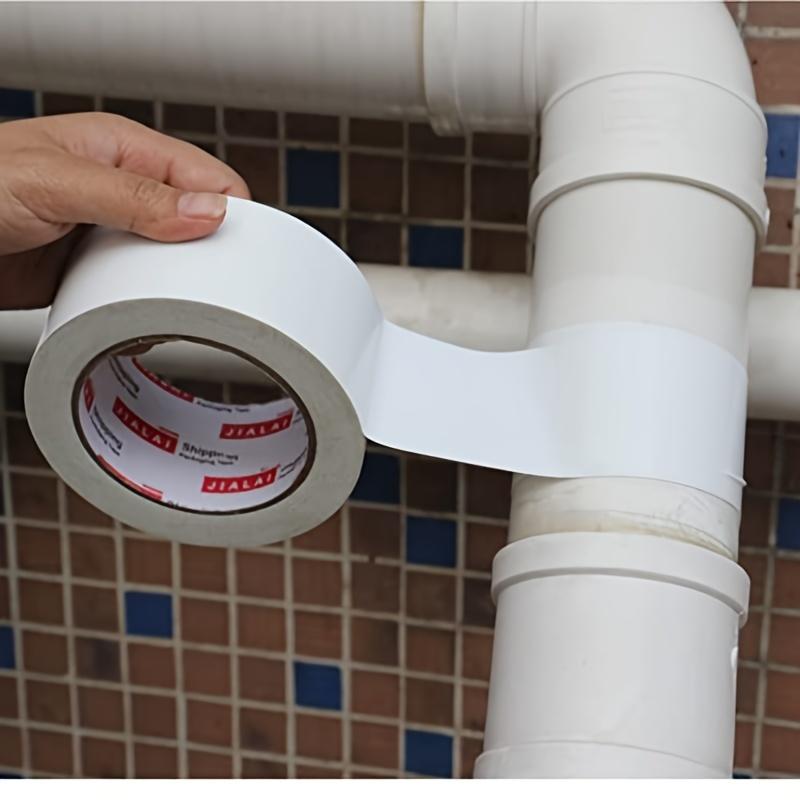 Heavy Duty White Duct Tape, 2 Inches X 30 Yards, 8.27 Mil Thickness, Strong, Flexible, No Residue, for Repairs, Industrial