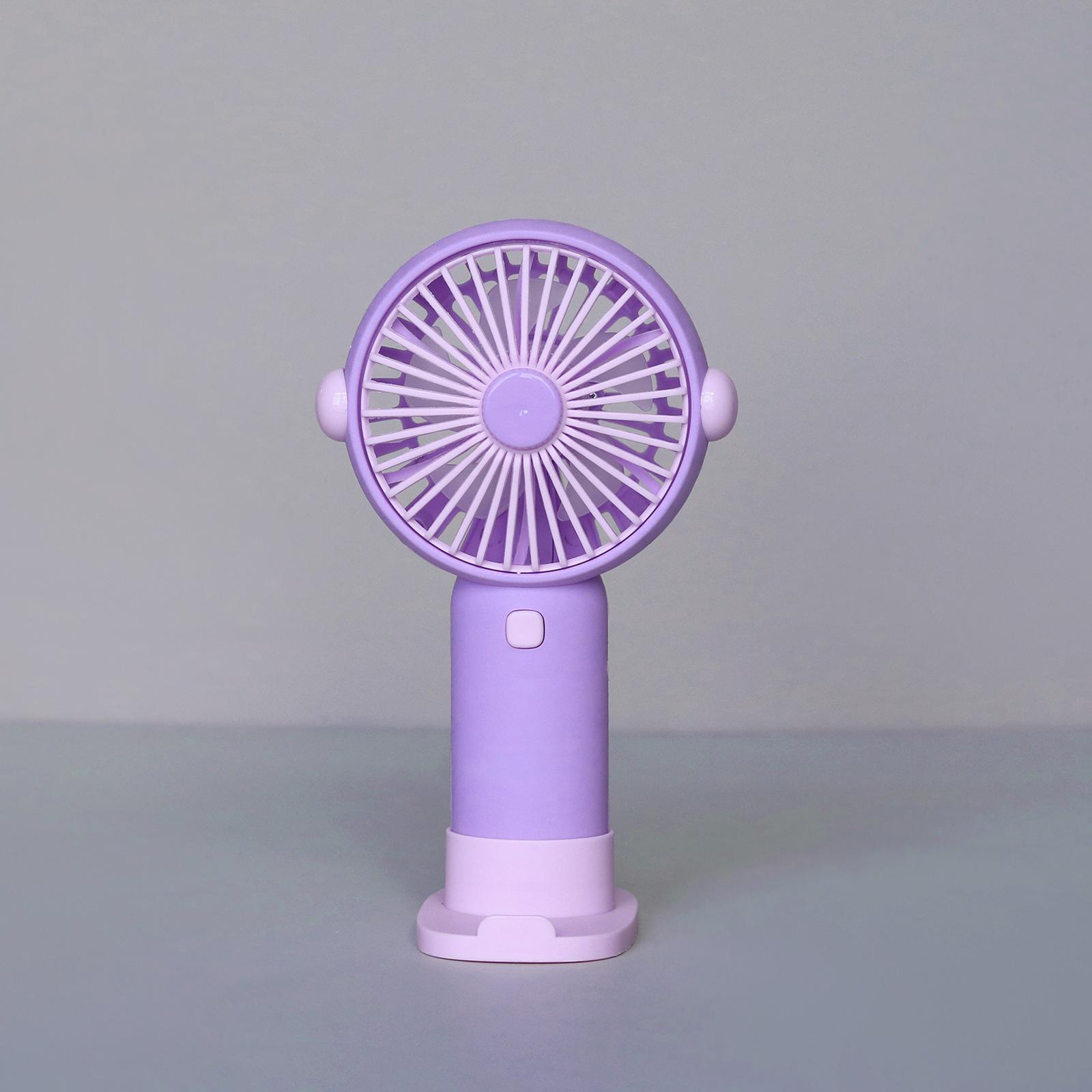 

USB Rechargeable Mini Handheld Fan with Strong Wind & Base Refer to actual product