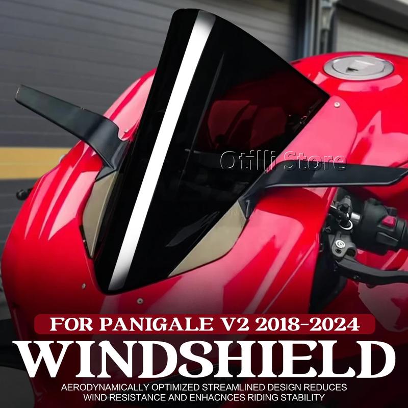For DUCATI PANIGALE Panigale V4 S V4S 2020 2021 2022 2023 2024 Windscreen Windshield Racing Screen Wind Deflector Double Bubble