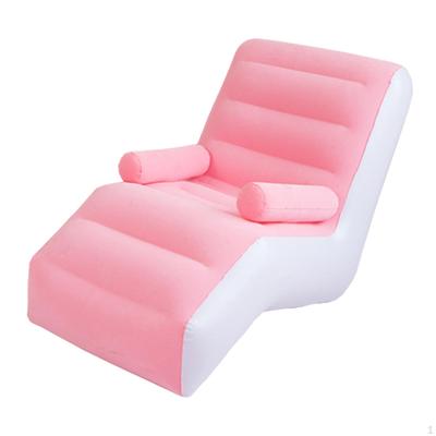 Chair with Armrests, Inflatable Folding Lounger for Indoor and Outdoor Use