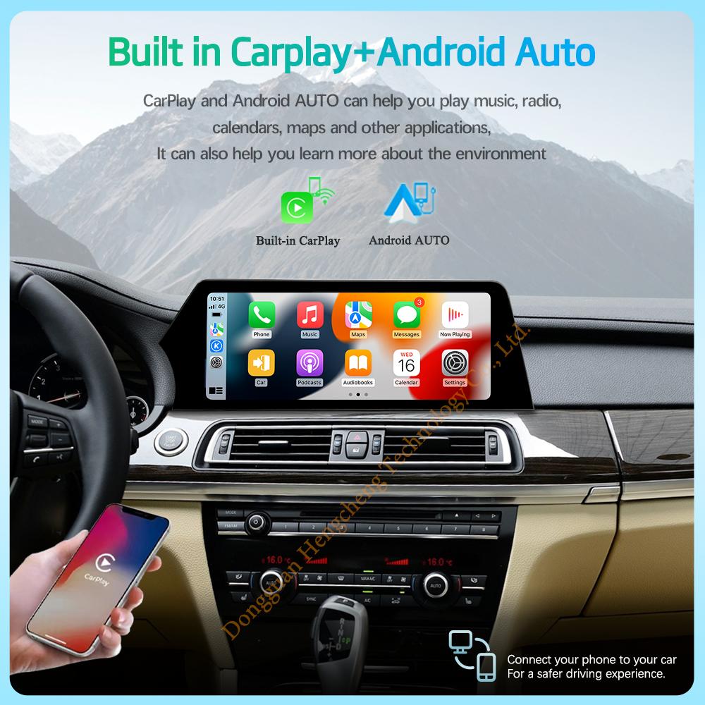 12.3" For BMW 7 Series F01 F02 2009-2015 Car Multimedia Player GPS Navigation Radio Original CIC NBT System CarPlay 4G 360Camera