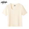 MJ Style Women's Square Neck Short Sleeve T-shirt