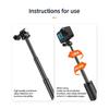 TELESIN Underwater Buoyancy Bar Diving Extendable Selfie Stick Tripod For Gopro Insta360 DJI OSMO Action Camera Accessories