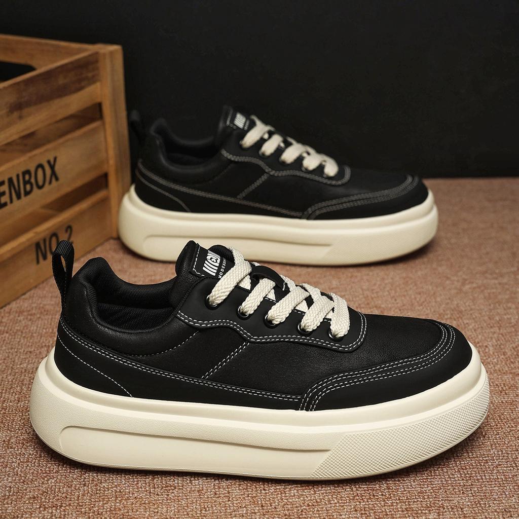 Thick-soled heightening casual board shoes, light soft-soled autumn shoes, autumn and winter