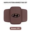 Leather Car Armrest Mat Center Console Armrests Storage Box Pad Protection Cushion For Hyundai i10 i20 i30 i40 ix20 ix35 ix55 XX4
