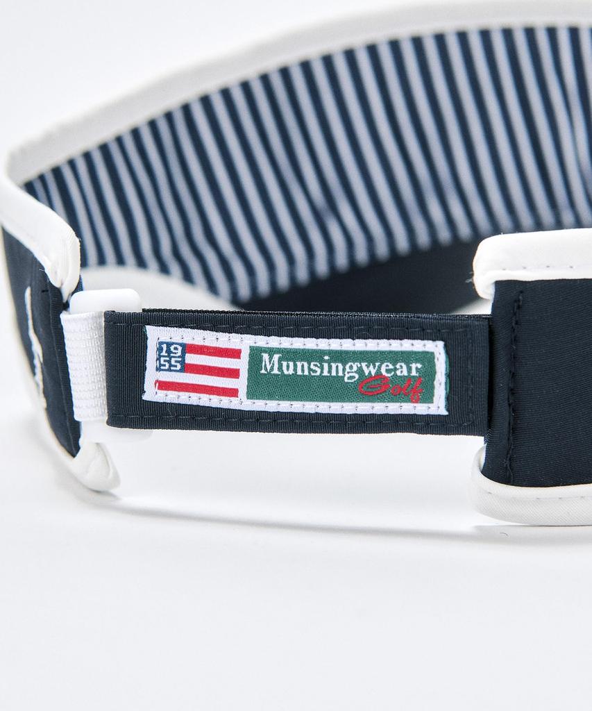 [Munsingwear] Visor with Ear Curve, Front Embroidery, Sunshade, Golf, MG4FCP50L, Women's, NV00 (Navy)