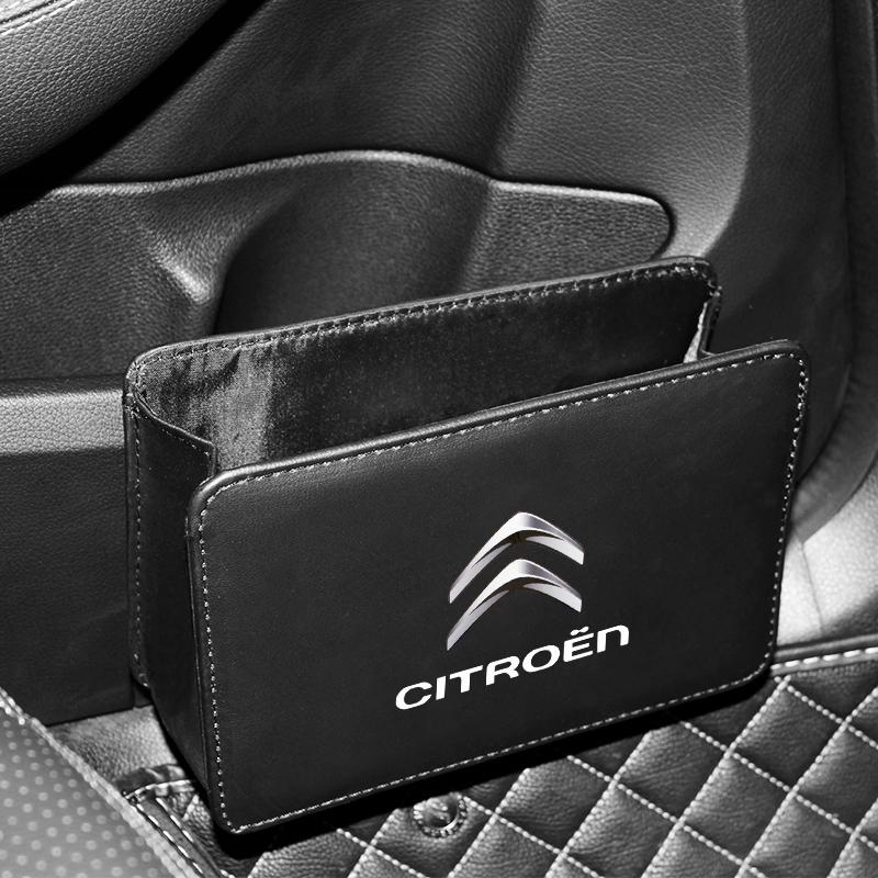 

Car Side Door Foldable Trash Can Seatback Hanging Storage Bag Box Trash Bin For Citroen C4 C3 C5 C1 C4L C6 VTS C-ELYSEE Picasso