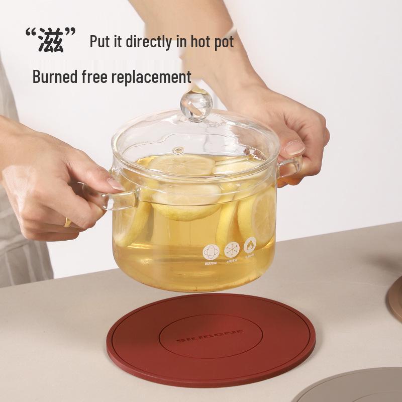 Silicone Heat-Resistant Mat for Table, Pot, Cup, Bowl, Dish, Plate, and Casserole - Anti-Scald, High-Temperature Dining Table Protector.